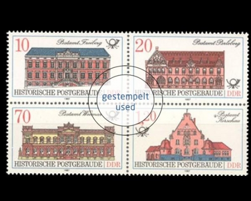 DDR, Michel Nr. 3067-3070 ZD, gestempelt