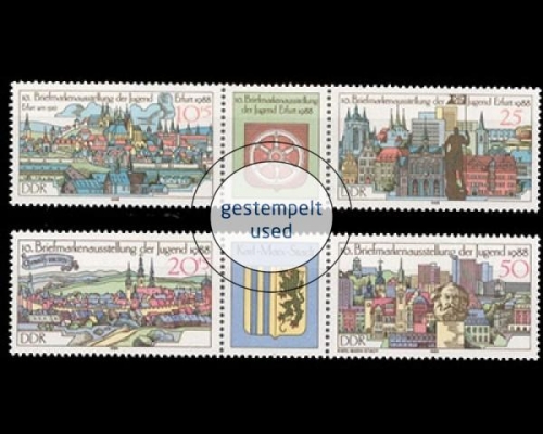 DDR, Michel Nr. 3173-3176 ZD, gestempelt