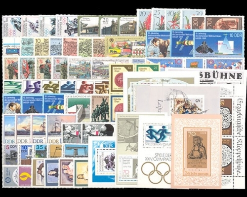 DDR, MiNr. 3140-3220, Jahrgang 1988, postfrisch