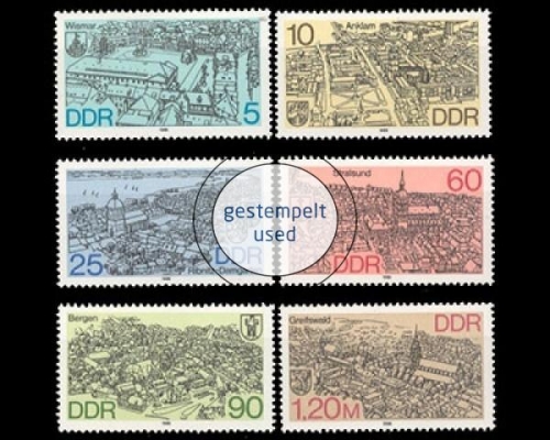 DDR, Michel Nr. 3161-3166, gestempelt
