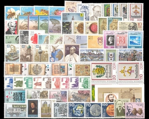 DDR, MiNr. 3295-3365, Jahrgang 1990, postfrisch