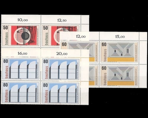 Deutschland, MiNr. 1164-1166, 4er Block Ecke re. oben, postfrisch