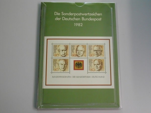 Deutschland (BRD), Jahrbuch 1982, postfrisch