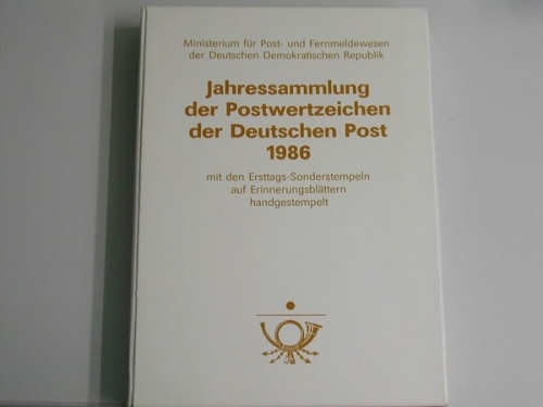 DDR, Jahrbuch 1986, gestempelt