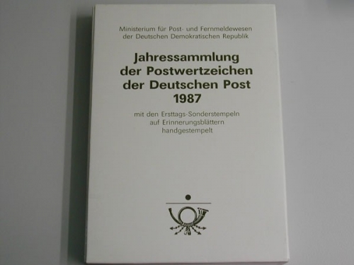 DDR, Jahrbuch 1987, gestempelt