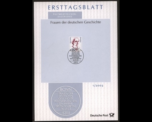 Deutschland (BRD) Ersttagsblätter, Jahrgang 2003, 1/2003 - 45/2003