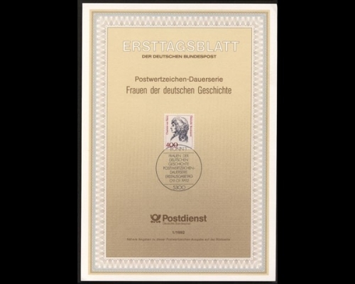 Deutschland (BRD) Ersttagsblätter, Jahrgang 1992, 1/1992 - 48/1992