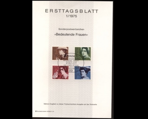 Deutschland (BRD) Ersttagsblätter, Jahrgang 1975, 1/1975 - 24/1975
