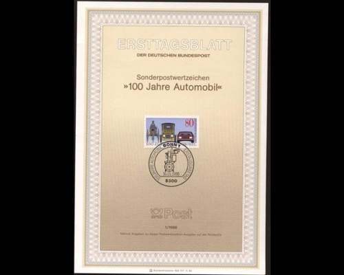 Deutschland (BRD) Ersttagsblätter, Jahrgang 1986, 1/1986 - 27/1986