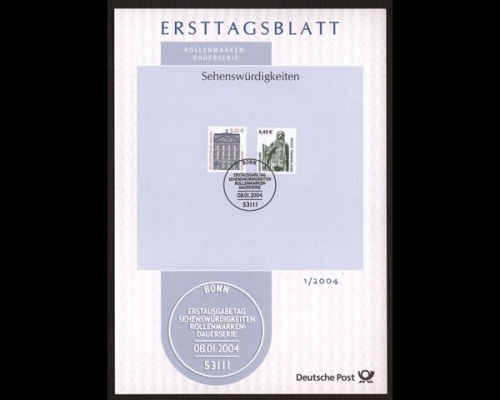 Deutschland (BRD) Ersttagsblätter, Jahrgang 2004, 1/2004 - 39/2004