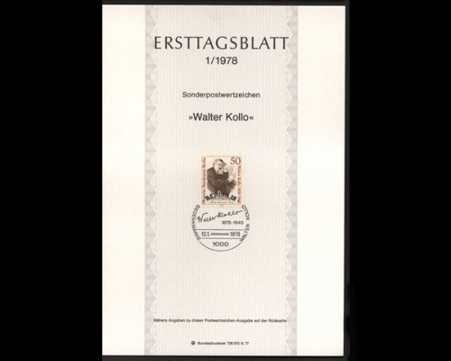 Berlin Ersttagsblätter, Jahrgang 1978, 1/1978 - 14/1978