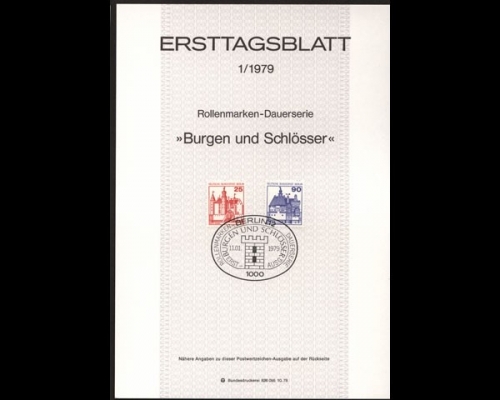 Berlin Ersttagsblätter, Jahrgang 1979, 1/1979 - 17/1979