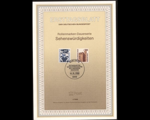 Berlin Ersttagsblätter, Jahrgang 1988, 1/1988 - 17/1988