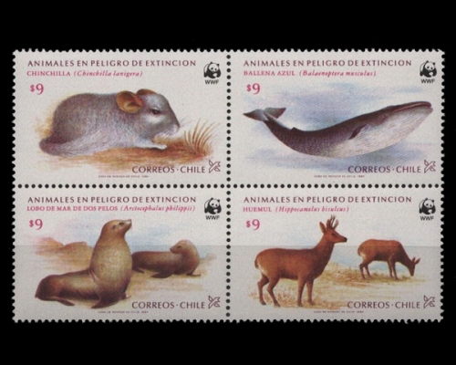 Chile, MiNr. 1066-1069 ZD, postfrisch