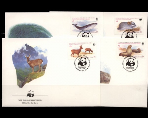 Chile, MiNr. 1066-1069, FDC