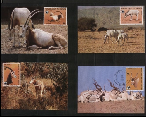 Niger, MiNr. 941-944, Maximumkarten