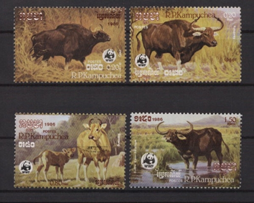 Kambodscha, Tiere, MiNr. 823-826, postfrisch