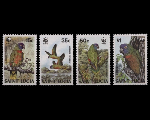 St. Lucia, Vögel, MiNr. 909-912, postfrisch