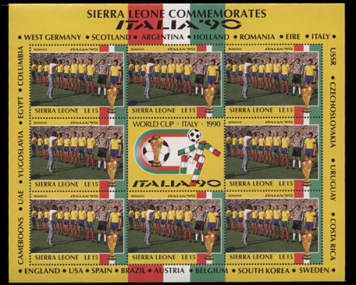 Sierra Leone, MiNr. 1436 Kleinbogen, postfrisch
