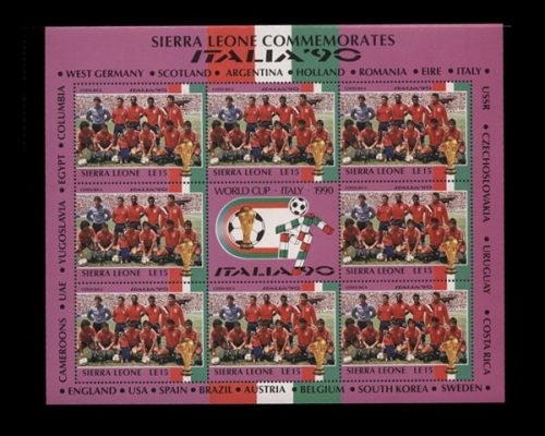 Sierra Leone, MiNr. 1437 Kleinbogen, postfrisch