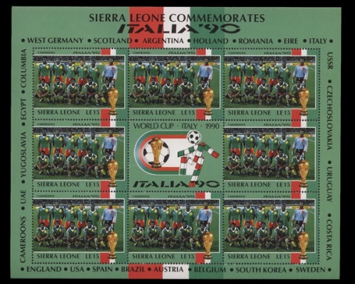 Sierra Leone, MiNr. 1438 Kleinbogen, postfrisch