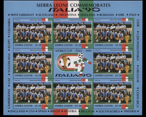 Sierra Leone, MiNr. 1444 Kleinbogen, postfrisch
