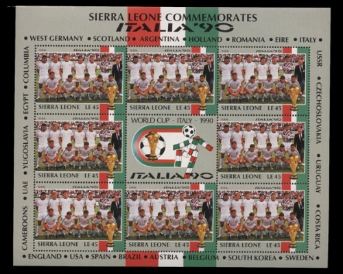 Sierra Leone, MiNr. 1452 Kleinbogen, postfrisch