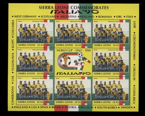 Sierra Leone, MiNr. 1453 Kleinbogen, postfrisch