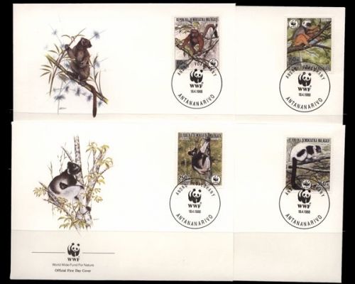 Madagaskar, MiNr. 1110-1113 A, FDC