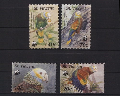 St. Vincent u. d. Grenadinen, Vögel, MiNr. 1222-1225, postfrisch