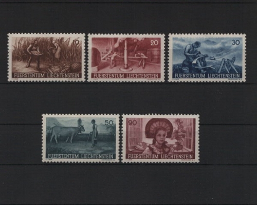 Liechtenstein, MiNr. 192-196, postfrisch