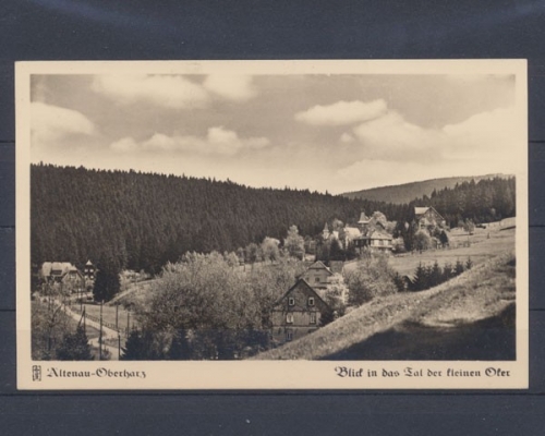 Altenau, Oberharz, Blick in das Tal der kleinen Oker
