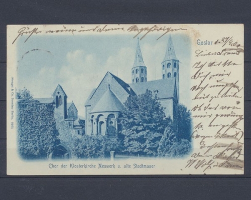 Goslar, Chor der Klosterkirche u. alte Stadtmauer