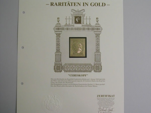Raritäten in Gold, CERESKOPF