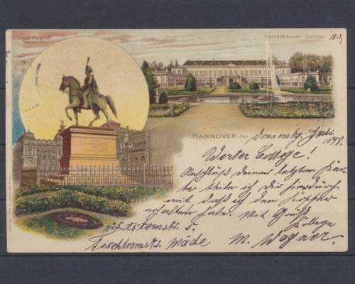 Hannover, Ernst August Denkmal, Herrenhäuser Schloss