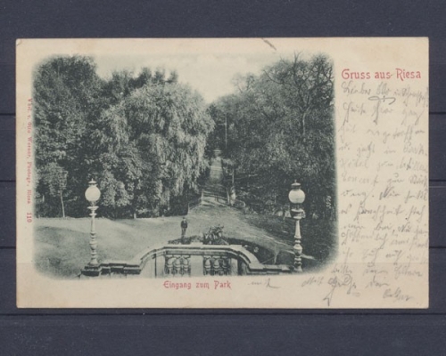 Riesa, Eingang zum Park