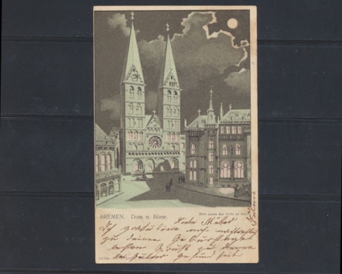 Bremen, Dom und Börse, Effektkarte