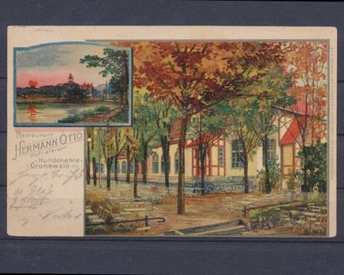 Berlin, Grunewald, Restaurant Hermann Otto, Hoflieferant