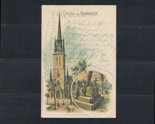 Hannover, Gartenkirche mit Grab