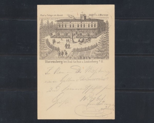 Sachsa, Bad, Ravensberg, Post und Telegraph im Hause