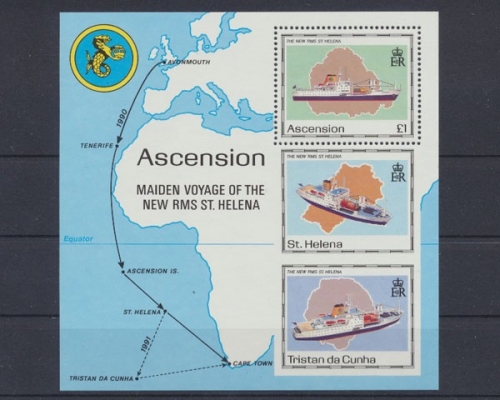 Ascension, Schiffe, MiNr. Block 22, postfrisch
