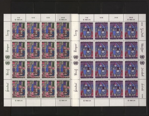 UNO Wien, MiNr. 36-37 KB, postfrisch