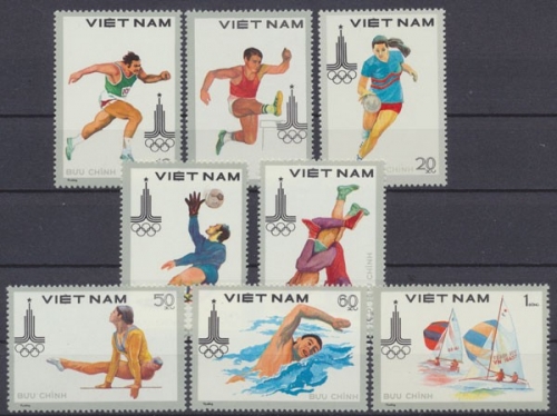 Vietnam, Olympiade, MiNr. 1093-1100, postfrisch