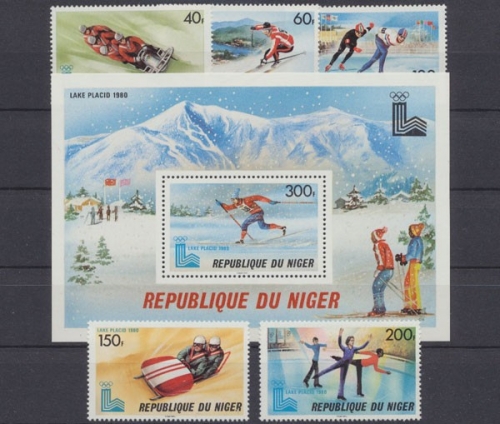 Niger, Michel Nr. 685-689+Block 26, postfrisch