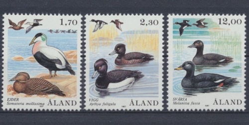 Aland, Vögel, MiNr. 20-22, postfrisch