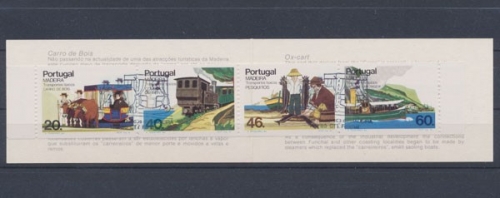 Madeira, MiNr. MH 5 mit MiNr. 100-103 C, ESST