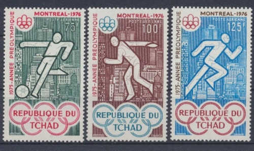 Tschad, MiNr. 719-721, postfrisch