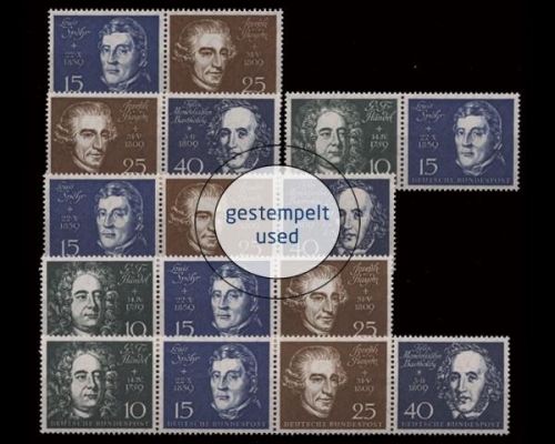 Deutschland (BRD), Michel Nr. 315-319 ZD Kombi, gestempelt (361142)