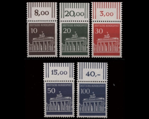 Deutschland (BRD), Michel Nr. 506-510 OR, postfrisch (361291)