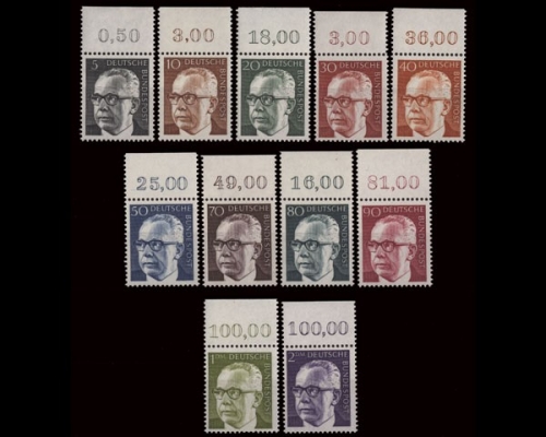 Deutschland (BRD), Michel Nr. 635-645 OR, postfrisch (361341)